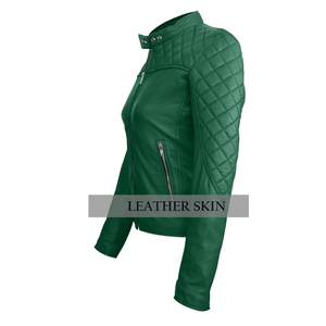 <b>High</b> Quality Wholesale Women <b>Leather</b> Jacket Custom Design Full Sleeve Breathable Outdoor Street Wear <b>Leather</b> Jacket Ladies - Product Image 4