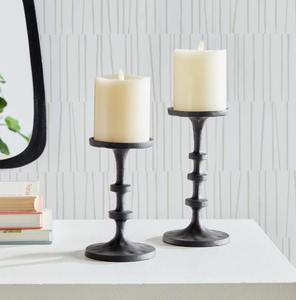 High Quality Black Metal <b>Candle</b> Holder Set Cylindrical Design Modern Tabletop <b>Candle</b> Stand for Home Wedding Event At <b>Cheap</b> Price - Product Image 3
