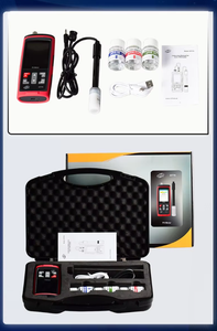 pH-mètre numérique professionnel 3-en-1 avec mesure de température et de mV |   Analyseur de qualité de l'eau rechargeable par USB avec enregistreur de données et connexion logicielle PC - Product Image 3