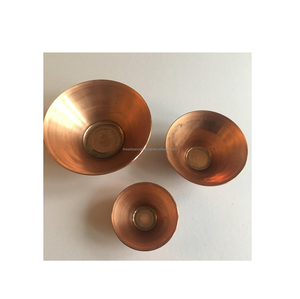 Tazón de Cena de Cobre 100% al por Mayor, Tazón para Servir Ensaladas de Alta Calidad para Hotel, Tazón de Cobre Puro Hecho a Mano para Fiestas - Product Image 4