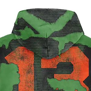 เสื้อฮู้ดผู้ชายผ้าฝ้ายแท้ลายพิมพ์ดิจิตอลสไตล์สตรีทย้อนยุคเสื้อครอปปะแบบซีด - Product Image 5