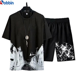 Conjunto de Camiseta de Manga Corta y Pantalones Deportivos Casuales Unisex Cómodos, de Tela Transpirable, Colección de Verano - Product Image 5