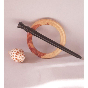 กิ๊บติดผมไม้ธรรมชาติทำมือ งานฝีมือไม้ไผ่และไม้ สำหรับทรงผมแบบดั้งเดิมและสมัยใหม่ งานฝีมือไม้ - Product Image 3