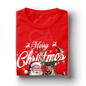Camiseta Navideña Premium con Estampado, Costuras Resistentes y Textura Suave para Eventos Festivos - Product Image 4