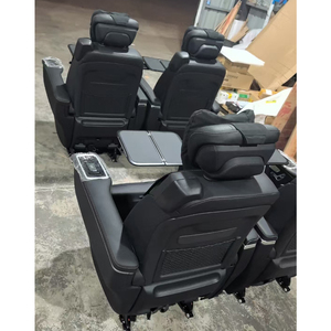 Asientos de Cuero Modificados de Lujo para <span class=keywords><strong>Mercedes</strong></span> <span class=keywords><strong>Sprinter</strong></span> <span class=keywords><strong>Vito</strong></span> Clase V W447 con Mesa Oculta, Interior Original V250 V300, Asientos Traseros - Product Image 6