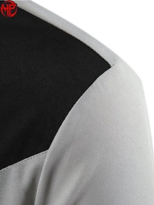Camiseta Casual de Manga Corta para Hombre, Transpirable, de Poliéster/Algodón, 220g, Tejido de Punto, en Blanco, Negro y Gris - Product Image 2