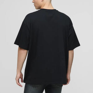 Camiseta de Hombre 100% Algodón, Corte Holgado, Hombros Caídos, Cuello Redondo, Tallas Grandes, Impresión Personalizada, Venta al Por Mayor OEM - Product Image 2