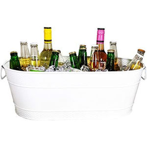 Enfriador de Bebidas Doble de Acero Galvanizado con Soporte de Hierro, Diseño Admirable, Dispensador de Bebidas para Fiestas al Aire Libre, Gran Venta - Product Image 5