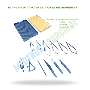Ensemble d'instruments chirurgicaux pour glaucome, kit de microchirurgie ophtalmique, acier inoxydable de précision, manuel, haute qualité, certifié CE - Product Image 2