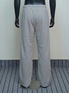 Custom OEM Heavyweight Grey Loose Fit Sweatpants Men Casual Wide Leg Joggers Fleece Blank Drawstring <b>Track</b> Pants Soft <b>Trousers</b> - Product Image 4