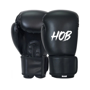 Guantes de Boxeo Profesionales de Cuero Vacuno con Logotipo Personalizado, Cómodos, Antideslizantes, con Cierre de Gancho y Bucle en los Dedos, de Alta Calidad - Product Image 3