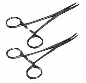 Pinzas Hemostáticas de Acero Inoxidable, Rectas y Curvas, Pinzas de Perforación, Pinza Hemostática Quirúrgica - Product Image 1