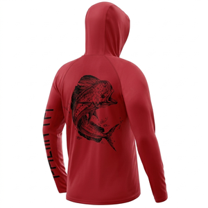 Sudadera con Capucha Personalizada para Equipo de Pesca, Transpirable, de Manga Larga, con Protección Solar, Ropa de Pesca con Capucha, Sudadera de Pesca Personalizada para Pescadores - Product Image 1
