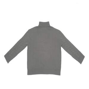 ODM OEM Jersey chino de punto antiarrugas de lana/Cachemira para mujer hecho a medida suelta manga larga cuello redondo fino - Product Image 3