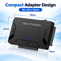 Kabel Adaptor Konverter FYX Stock USB 3.0 ke SATA IDE untuk Hard Disk 3.5 2.5 Inch HDD/SSD CD DVD ROM CD-RW 3 in 1