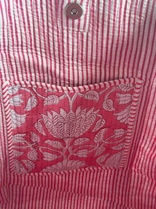 Bolsas de Mano Ecológicas de Algodón al por Mayor, Juego de Bolsas de Compras con Cierre para Mujer, Estilo Tradicional Indio, para Primavera/Verano - Product Image 2