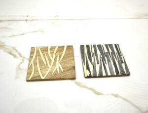 Supports de sous-verres en bois écologiques personnalisables de qualité supérieure du fabricant direct, tapis décoratifs de table, sous-verres offerts - Product Image 3