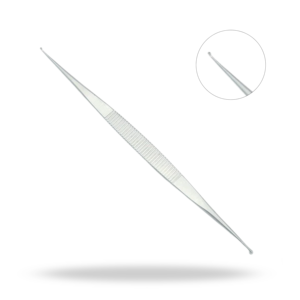 Cureta para huesos Martini de doble punta, 5.5 pulgadas (14 cm), instrumento quirúrgico veterinario para desbridamiento óseo y extracción de tejidos - Product Image 1