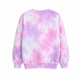 Sweat-shirt plissé tie-dye confortable en mélange de coton à col rond, fabricant de vêtements OEM, mode, confort, streetwear - Product Image 3