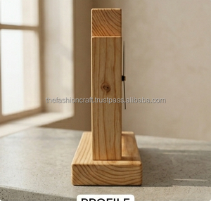 Custom Handmade Wooden Desk Clock <b>Mini</b> Pine Wood <b>Table</b> Clock Modern Home Office Desk Decor Gift - Product Image 3