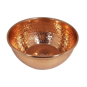 Bol à pédicure en cuivre martelé le plus vendu avec support pour bain de pieds spa, bol à pédicure artisanal en métal pour bain de pieds - Product Image 4