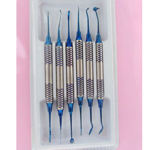 Premium Titanium Coated Composite Filling Polishing Restorative Dental Kit Dentistry Surgical <b>Instruments</b> Set CE ISO Certified - Product Image 1