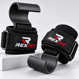 Ganchos de levantamiento de pesas OEM con soporte para muñeca para peso muerto, remo y entrenamientos de fuerza, logotipo personalizado, proveedor mayorista OEM para gimnasios - Product Image 4