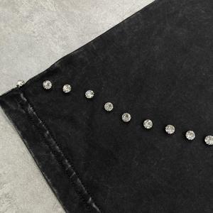 เสื้อยืดผู้ชาย Gem Stones Hem ผ้าฝ้าย 100% ทรงหลวม พิมพ์ลายตามสั่ง ออกแบบลายเองได้ เสื้อยืดคอกลมชายแบบไหล่ตก - Product Image 3