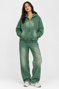 Pantalones Jogger Cargo Oversize para Mujer, Estilo Streetwear, Personalizados, con Efecto Desgastado por el Sol, de Mezcla de Algodón, Casuales, con Lavado Vintage - Product Image 4