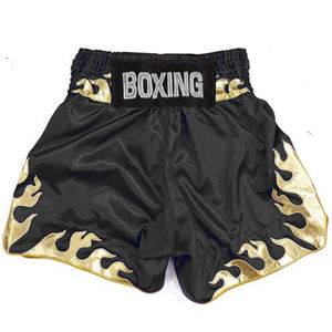 Shorts de boxe athlétiques pour hommes en satin légers, pour compétition, avec ceinture élastique large - Product Image 2
