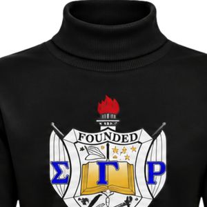 Sudadera de cuello alto negra para mujer Sigma Gamma Rho, jersey de hermandad griega, personalizada, estilo universitario, moda casual, ropa urbana, venta al por mayor - Product Image 6