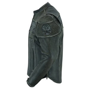 Vestes en cuir de qualité supérieure pour hommes, vestes décontractées d'hiver, vêtements d'extérieur en cuir véritable, veste en cuir de motard, toute l'année - Product Image 6