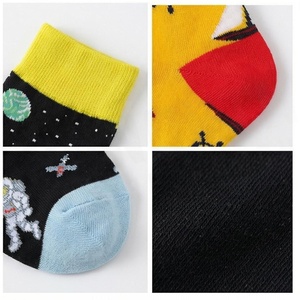 Crew <b>Socks</b> Cartoon Pattern Cotton Bamboo Fiber <b>Breathable</b> Kids Summer Casual <b>Socks</b> - Product Image 4