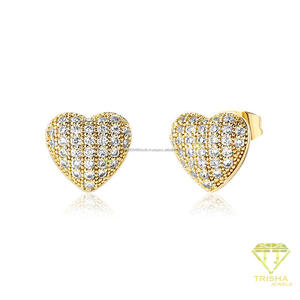 Pendientes de Plata de Ley 925 con Moissanita en Forma de Diamante, Joyería de Lujo Brillante de Primera Calidad para Minoristas - Product Image 5