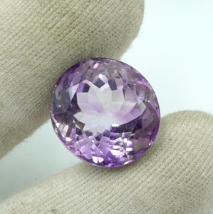 Pierre précieuse améthyste naturelle de forme ovale, 31,25 carats, pierre non montée - Product Image 3