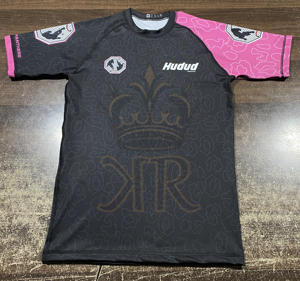 Vente en gros de rashguards imprimés par sublimation pour hommes, t-shirt de compression à manches courtes pour hommes, rashguard de surf, BJJ - Product Image 1