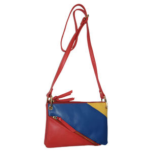 Sac bandoulière compact en cuir PU rouge pour femme, sac à main de bureau et de voyage minimaliste avec sangle réglable - Product Image 4