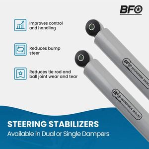 Dual Steering Stabilizer for Ford F 250 & F 350 Super Duty 4WD 2005-2024 C33132337 Truck Suspensions - Product Image 2