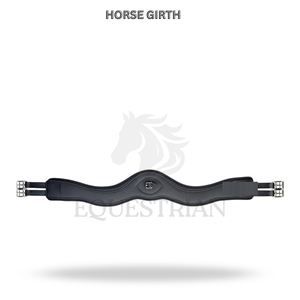 Sangle de selle en cuir rembourrée pour cheval avec boucles en acier inoxydable - Product Image 2