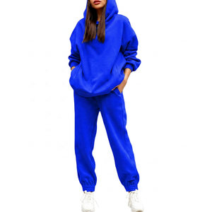 Conjunto Deportivo Verde Sólido con Capucha para Mujer, Sudadera Holgada de Manga Larga y Pantalones Deportivos con Bolsillos Laterales, Ropa de Otoño - Product Image 5