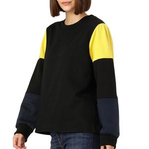 Meilleur modèle Sweat uni automne-hiver pour femmes Pull-over ample à la mode Sweat-shirt à col rond pour femmes surdimensionné Personnalisé - Product Image 6