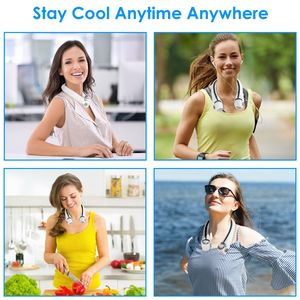 Ventilador de Cuello Portátil y Ajustable con 3 Velocidades y Flujo de Aire de 360 Grados, Ancho de Cuello Ajustable para Uso en Casa, Oficina y Viajes - Product Image 3