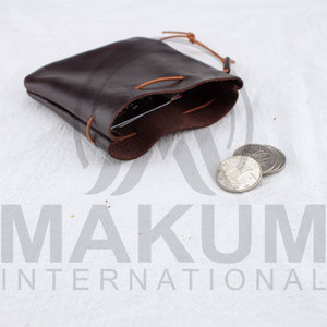 Pochette à dés en cuir, pochette à cordon en cuir, pochette à monnaie multifonctionnelle pour hommes et femmes - Product Image 4