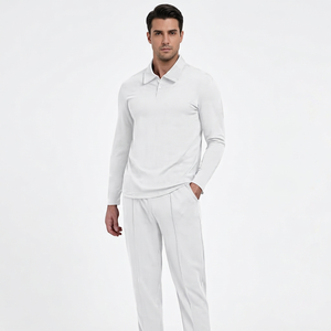 2026 New <b>Men</b> Plus Size Eco Friendly Breathable Gym Sport Wear Two Piece Sets Custom Logo Jogger Casual Winter Tracksuits - Product Image 5