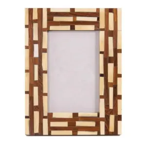 <b>Large</b> Modern Wood Photo <b>Frame</b> with Resin Chips Ideal for Displaying Memories by Axiom Home Accents Online Seller - Product Image 3