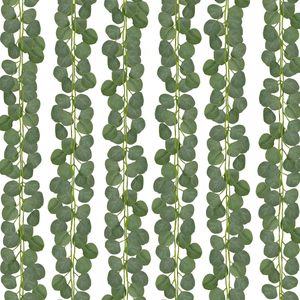 Confezione da 12 Ghirlande di Eucalipto Artificiale da 25 Metri, Decorazioni Verdi per Tavoli, Ghirlande per Matrimoni, Feste, Camera da Letto, Pareti, Tavoli e Caminetti - Product Image 2