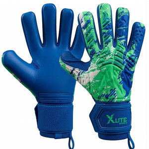 <b>Football</b> Sports Training Equipment <b>Leather</b> Injector Professional Non-Slip Goalkeeper Gloves Finger Thumb Protection for Soccer - Product Image 1