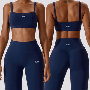Soutien-gorge de sport pour femme, design unique personnalisé, couleur unie, sans manches, vente chaude, logo personnalisé, respirant, séchage rapide - Product Image 5