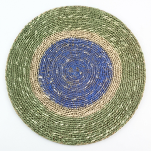 Sets de table bohèmes en jonc de mer faits à la main 35 cm, naturels, écologiques, lavables, antidérapants pour la décoration de table, vente en gros, Inde - Product Image 5