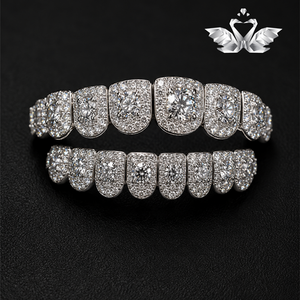 Premium <b>Iced</b> <b>Out</b> Miami Cuban Link <b>Chain</b> 925 Silver Moissanite Hip Hop Necklace for Men - Product Image 1